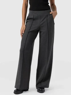 Saint and Sofia Keller Wide Leg Pant - Charcoal