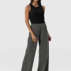 Saint and Sofia Keller Wide Leg Pant - Grey Twill