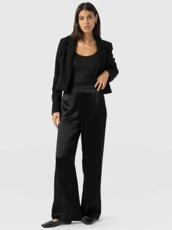 Saint and Sofia Langley Wide Leg Pant - Black