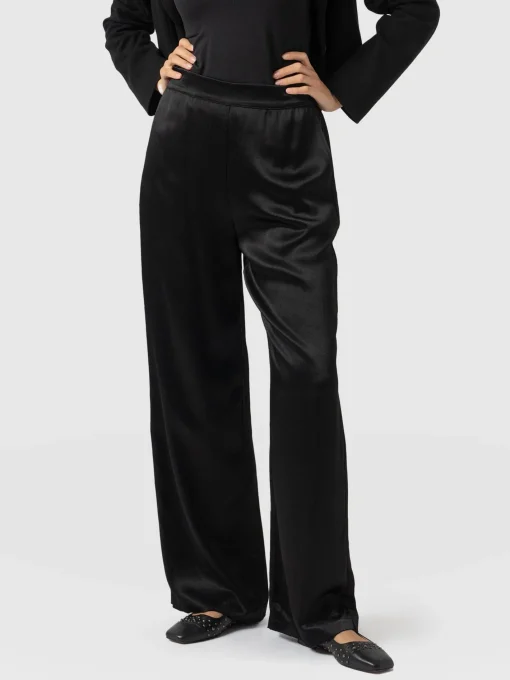 Saint and Sofia Langley Wide Leg Pant - Black