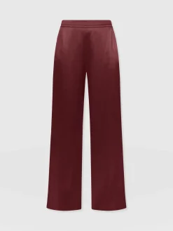 Saint and Sofia Langley Wide Leg Pant - Maroon