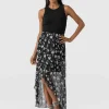 Saint and Sofia Lexi High Low Skirt - Black Spring Floral
