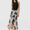 Saint and Sofia Lexi High Low Skirt - White Fade Floral