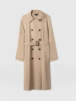 Saint and Sofia Marion Double Breasted Trench - Beige