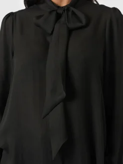 Saint and Sofia Paxton Pussybow Blouse - Black