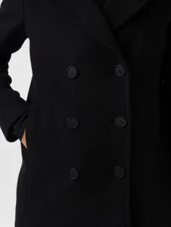 Saint and Sofia Quinn Pea Coat - Black