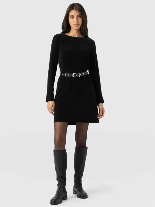 Saint and Sofia Raya Knit Dress - Black