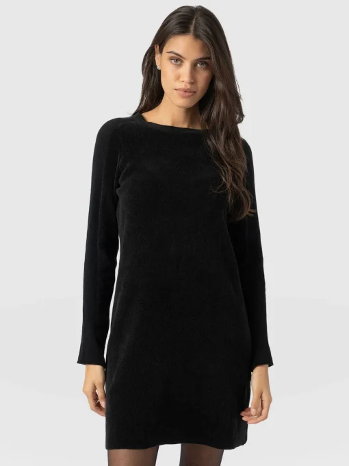 Saint and Sofia Raya Knit Dress - Black
