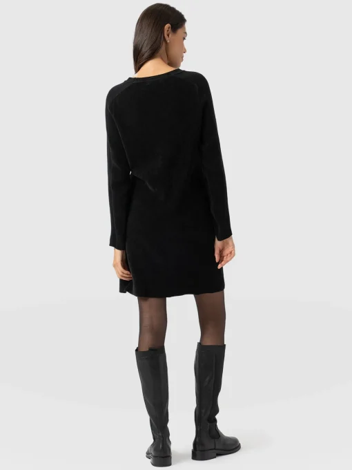 Saint and Sofia Raya Knit Dress - Black