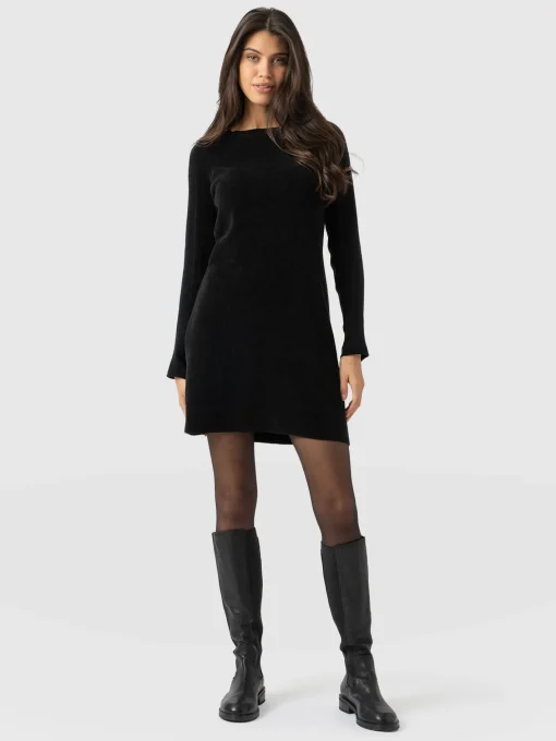 Saint and Sofia Raya Knit Dress - Black