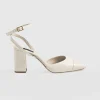 Saint and Sofia Rayner Cap Toe Heel - Cream