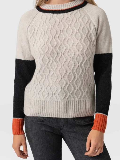 Saint and Sofia Rayner Cashmere Jumper - Beige