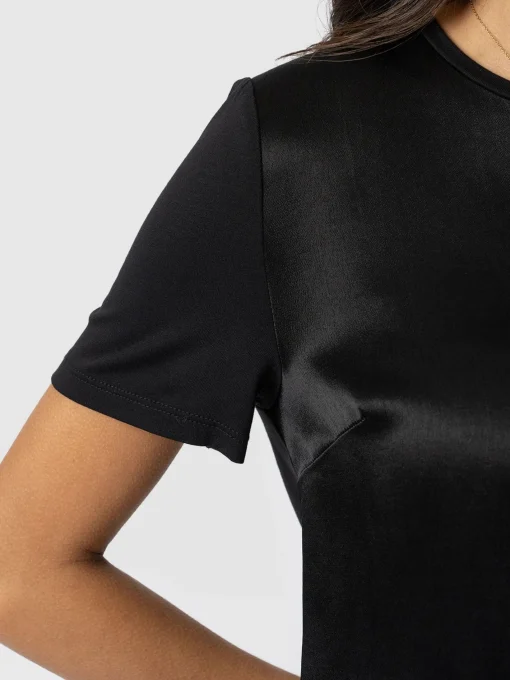 Saint and Sofia Rayner Contrast Tee - Black
