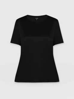 Saint and Sofia Rayner Contrast Tee - Black