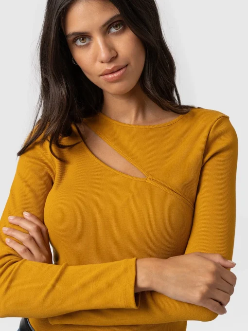 Saint and Sofia Reveal Tee Long Sleeve - Ochre