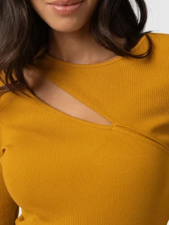 Saint and Sofia Reveal Tee Long Sleeve - Ochre