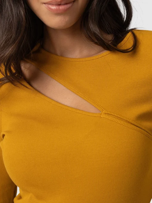 Saint and Sofia Reveal Tee Long Sleeve - Ochre