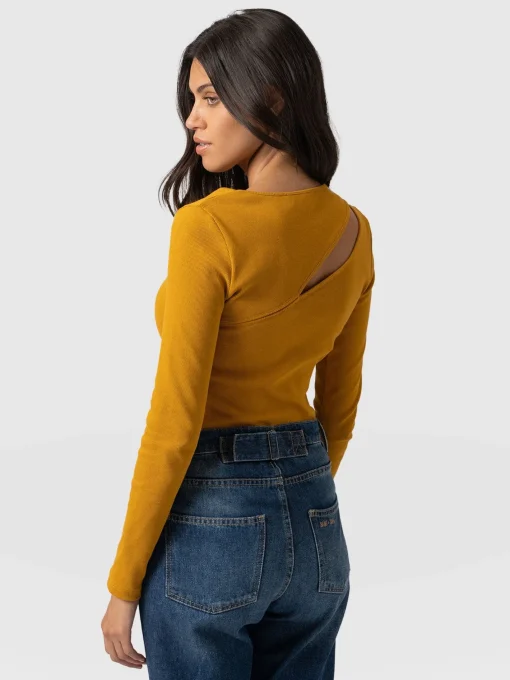 Saint and Sofia Reveal Tee Long Sleeve - Ochre