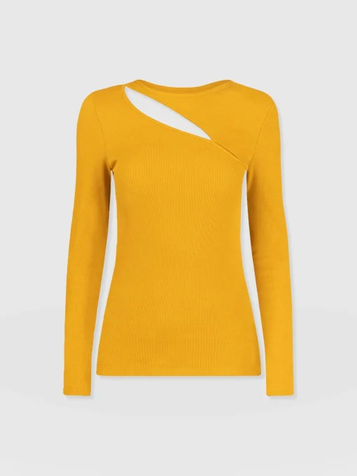 Saint and Sofia Reveal Tee Long Sleeve - Ochre