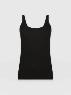 Saint and Sofia Rib Cami - Black