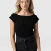 Saint and Sofia Riviera Tee - Black