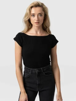 Saint and Sofia Riviera Tee - Black