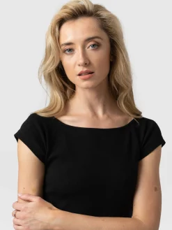 Saint and Sofia Riviera Tee - Black