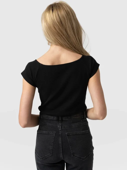 Saint and Sofia Riviera Tee - Black