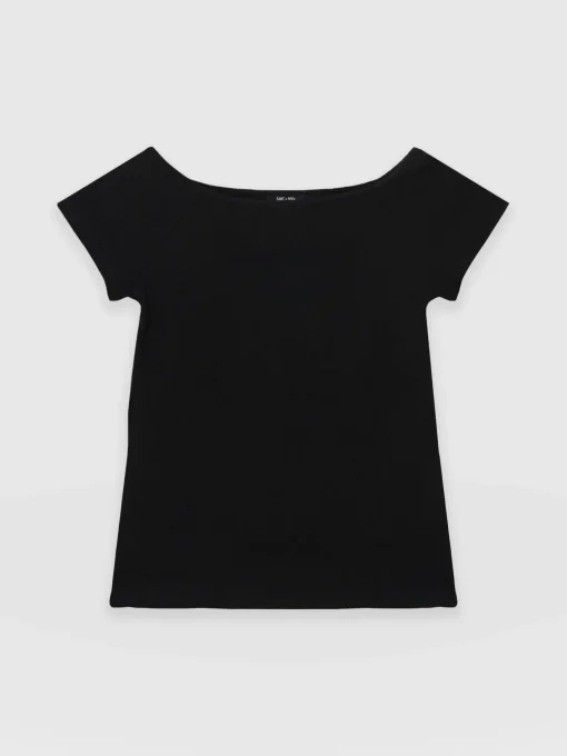Saint and Sofia Riviera Tee - Black
