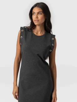 Saint and Sofia Rowan Dress - Charcoal Eyelet