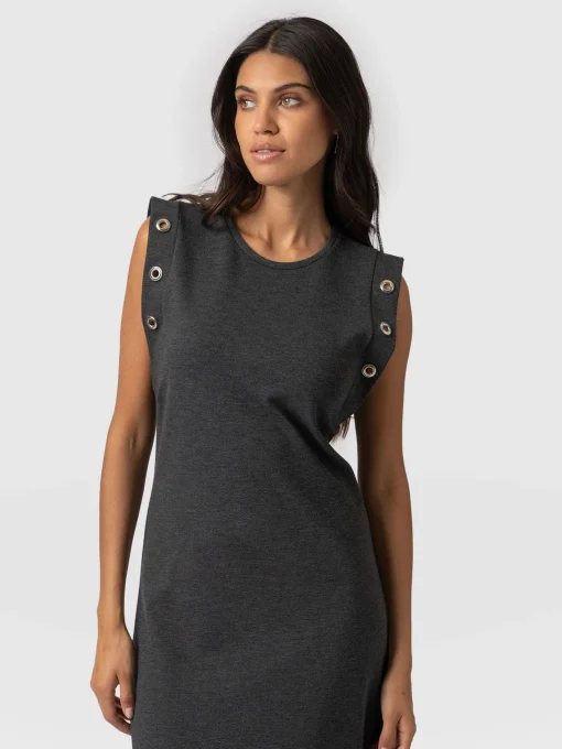 Saint and Sofia Rowan Dress - Charcoal Eyelet