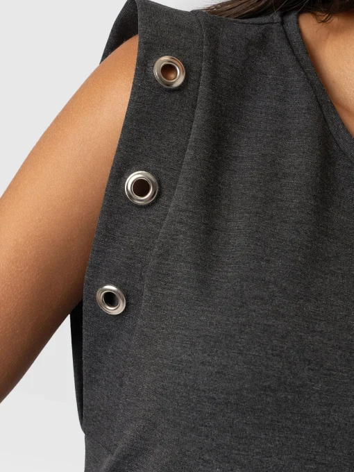 Saint and Sofia Rowan Dress - Charcoal Eyelet