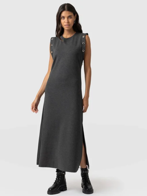 Saint and Sofia Rowan Dress - Charcoal Eyelet