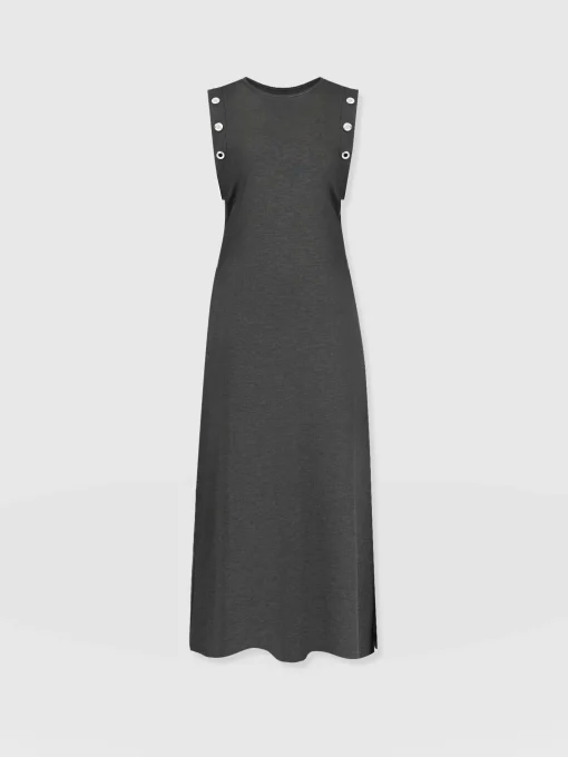 Saint and Sofia Rowan Dress - Charcoal Eyelet