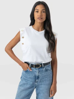 Saint and Sofia Rowan Tee - White