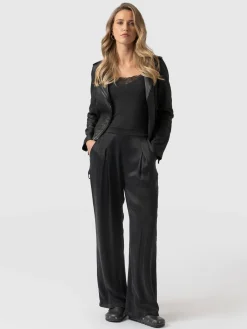 Saint and Sofia Rowan Wide Leg Pant - Black