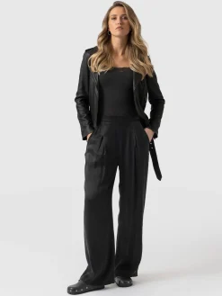 Saint and Sofia Rowan Wide Leg Pant - Black