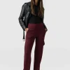 Saint and Sofia Runway Pant - Burgundy