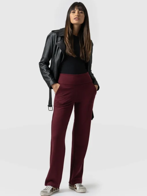 Saint and Sofia Runway Pant - Burgundy
