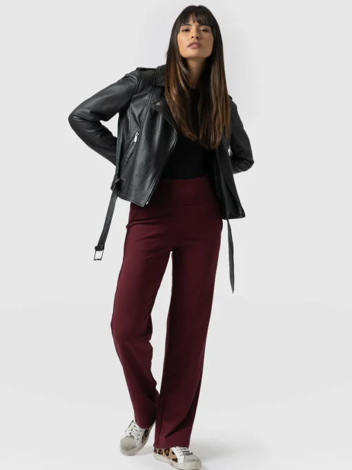 Saint and Sofia Runway Pant - Burgundy