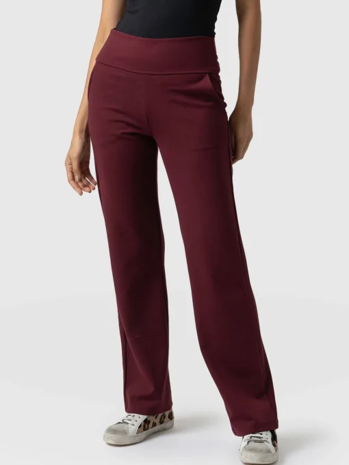 Saint and Sofia Runway Pant - Burgundy