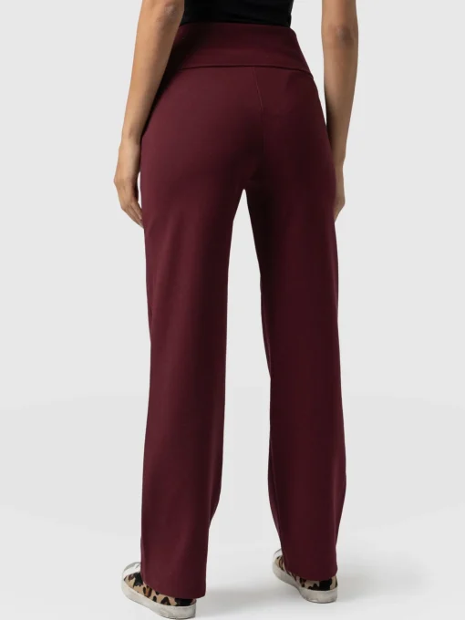 Saint and Sofia Runway Pant - Burgundy