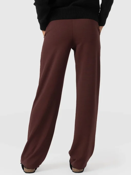 Saint and Sofia Runway Pant - Maroon - Bronze Stripe