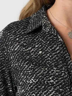 Saint and Sofia Sawyer Shirt - Monochrome Gothica