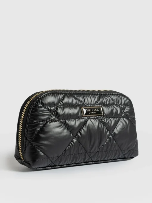 Saint and Sofia Small Cosmetics Bag - Black