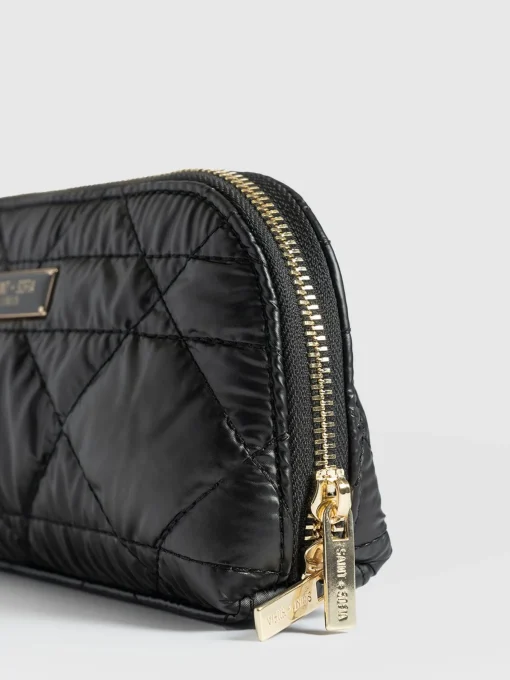 Saint and Sofia Small Cosmetics Bag - Black