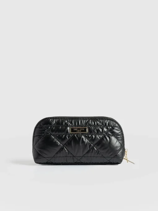 Saint and Sofia Small Cosmetics Bag - Black