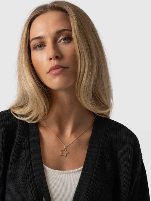 Saint and Sofia Soho Crop Cardigan - Black
