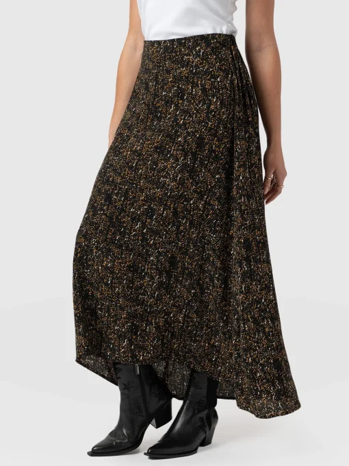 Saint and Sofia Sutton Skirt - Ditsy Leopard