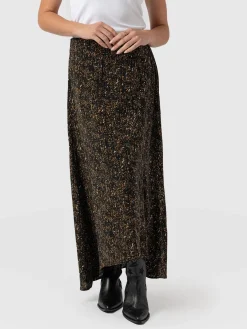 Saint and Sofia Sutton Skirt - Ditsy Leopard